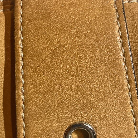 Coach Tan Leather Shoulder Bag with Silver Accents - Picture 12 of 12